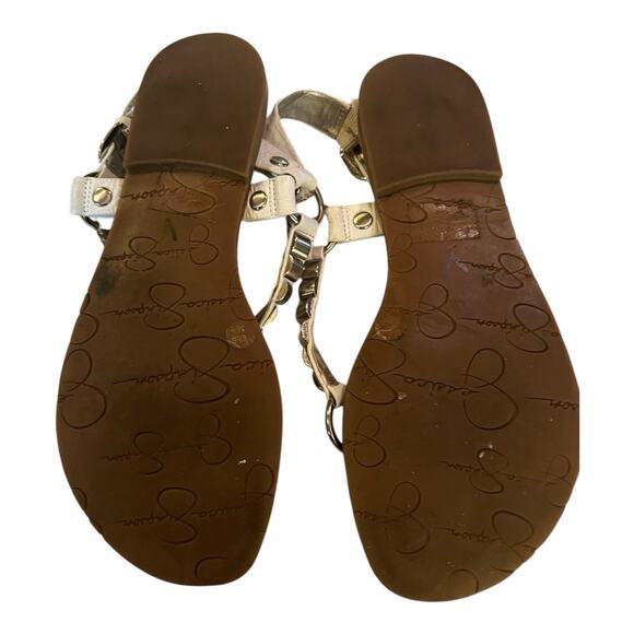 Jessica Simpson White Strappy Sandals Women's Size 6.5B. A28 - Picture 3 of 5